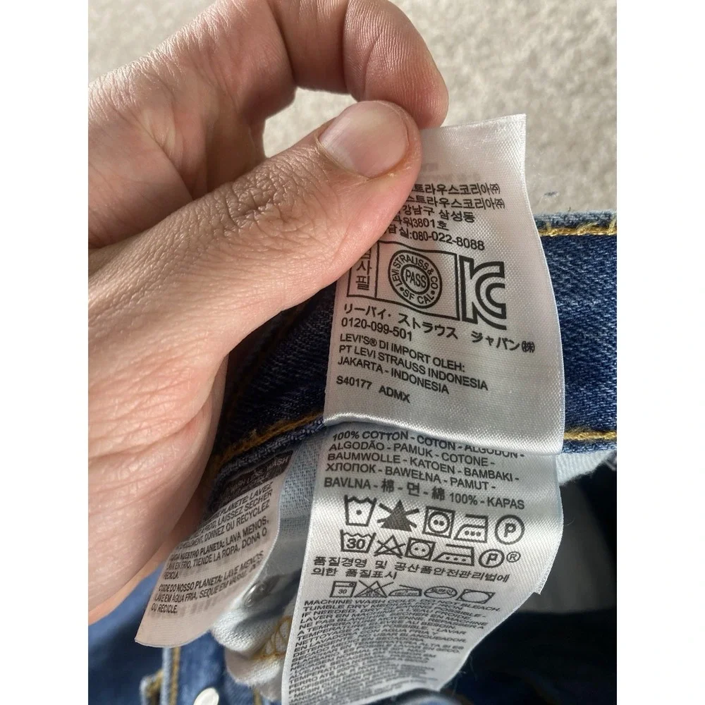 Levi's 517 Bootcut Medium Wash Jeans Mens 36x32 Cotton Whiskered Western Work